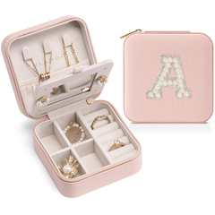 Manufacturers Custom Design Luxury Vintage Travel Portable Storage Jewellery Case Small Mini Pu Leather Jewelry Box With Mirror