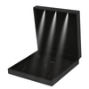 Wholesale Stock Black PU Leather Bracelet Jewelry Display Storage Packaging Box With Stitching Led Light