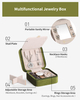 Small PU Leather Portable Travel Jewelry Box Velvet Jewelry Organizer Display Storage Case for Lady 