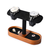 Luxury Wooden Watch Holder Bracelet Display Stand Microfiber Watch Display Stand Jewelry Organizer Box