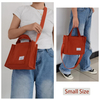 Wholesale Ladies Corduroy Zipper Shoulder Bag Small Casual Tote Bag Retro Shopping Bag