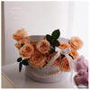 Wholesale Rolled Edge Round Flowers Hug Bucket Gift Box Eternal Flower Packaging Box Valentine's Day Gift Packaging Paper Boxes