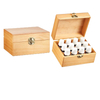 6 Grid Small Essential Oil Packaging Box Cherry Wood Color Essential Oil Bottle with Packaging Box