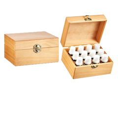 6 Grid Small Essential Oil Packaging Box Cherry Wood Color Essential Oil Bottle with Packaging Box