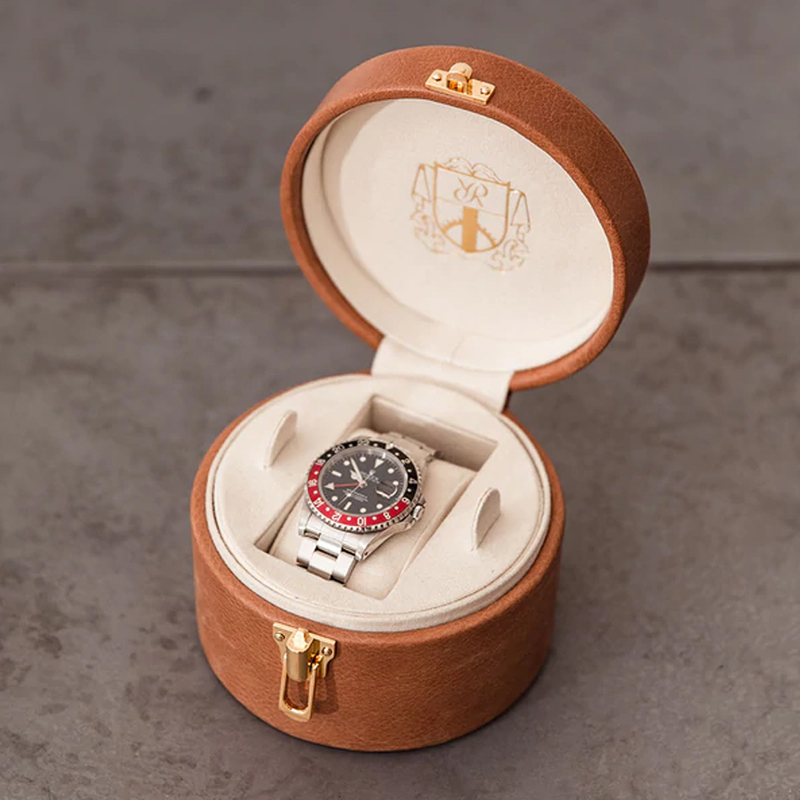 OEM Custom Single Gift Packaging Storage Watches Case for Men Travel Portable Luxury Pu Leather Watch Box