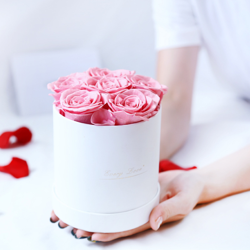 Factory Wholesale Everlasting Rose Forever Gift Box Real Eternal Immortal Decorative Flower Stabilized Preserved Roses in Box