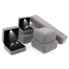 Custom Logo Colors Jewellery Necklace Ring Led Boxes Direct Supply Velvet Gift Jewelry Packaging Boxes With Led Light