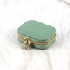 New Arrival Small Pu Leather Ring Jewelry Storage Box Luxury Mini Portable Travel Jewelry Organizer Packaging Box with Zipper