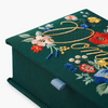 Custom Luxury Magnetic Embroidered Logo Velvet Empty Dominoes Game Storage Box