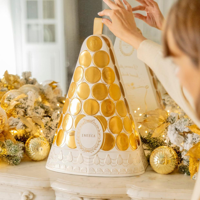 Christmas Tree Macarons Box