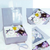 Magnetic Foldable Paper Rose Flower Necklace Gift Packaging Box 