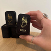 Personalized Classic Black Ring Gift Box Velvet Packaging Jewelry Storage 5 Ring Box Slot Mini Ring Jewelry Box