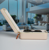 Leather Zipper Sunglasses Case