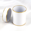 Custom Gold Logo Small Round Paper Single Rose Flower Packaging Box