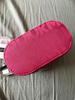 Hot Pink Jacquard Canvas Skincare Cosmetic Bag