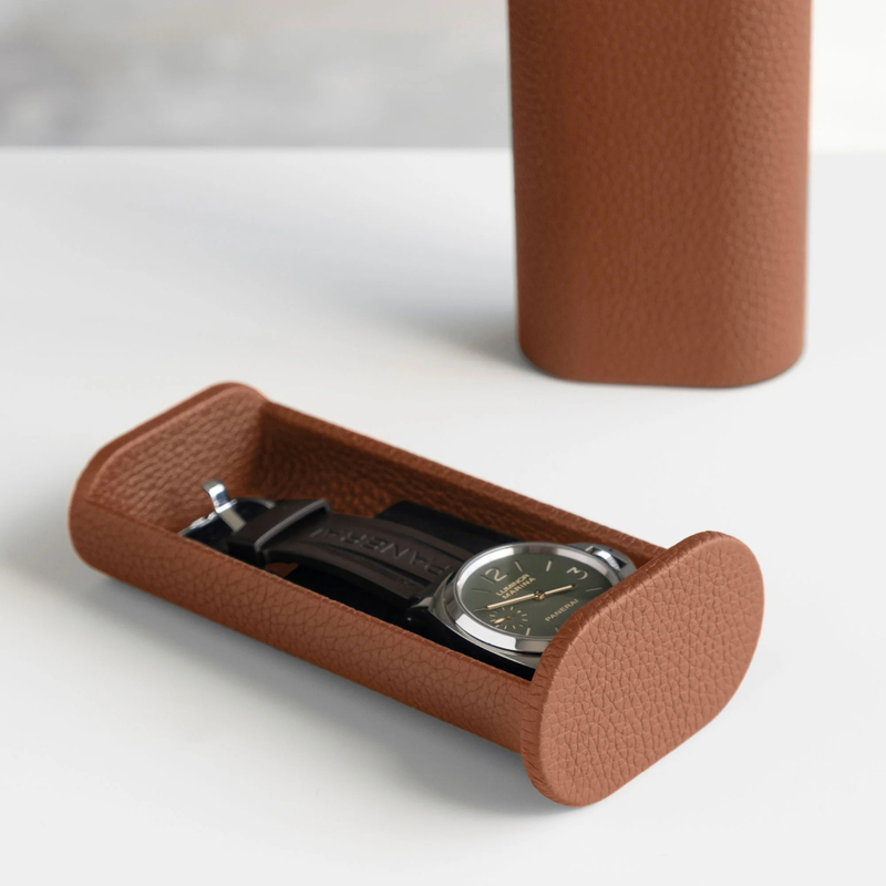 leather single travel watch strap storage gift box