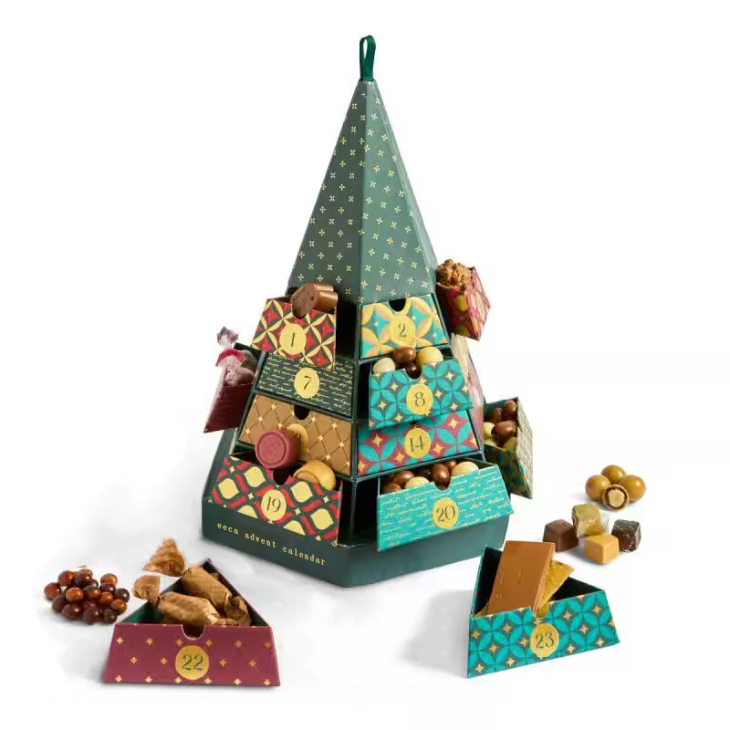 Christmas Tree Shaped Advent Calender Chocolate Candy Box