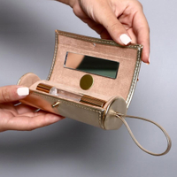 Leather Perfume Travel Sample Hand Bag