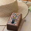 Embroidered Wooden Jewelry Box