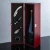 Black Wooden Wine Box Packaging 
