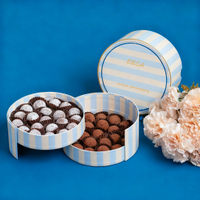 Round Rotating Chocolate Candy Paper Box