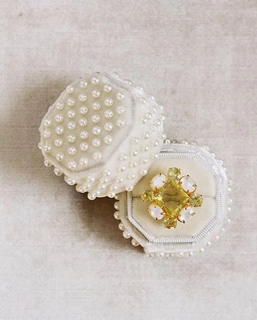 Custom Pearl Ring Box Luxury Ring Display Box