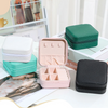 Luxury PU Leather Storage Earrings Necklace Ring Jewelry Display Box