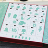 Luxury Paper Christmas 24 Days Advent Calendar Gift Box with Double Door for Skin Care Cosmetics Makeup Packaging Gift Box