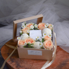 Custom Design Rose Gift Packaging Wholesale Rose Flower Boxes for Flowers Arrangements with Ribbon Luxury Square Rose Flower Box