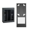 Magnetic Folding Black Wine Bottle Packaging Gift Boxes Wholesale Custom Design Wine Packaging Box with Window