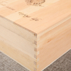 Luxury Custom Logo Wood Wine Bottle Packaging Box Wooden Wine Gift Storage Box with Handle And Foam Insert