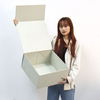 Large Paper Cardboard Magnetic Closure Folding Clothing Cosmetic Skincare Set Gift Storage Packaging Box