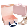 High Quality Eco Friendly Hologram Paper Magnetic Foldable Shoe Storage Box with Customized Logo