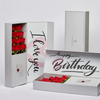 Custom logo magnetic flip flower gift packaging mom flower gift box luxury mom rose flower box with cards luxury mom box