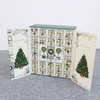 Luxury Christmas Advent Calendar Paper Cosmetic Organizer Storage Packaging Box Magnetic Closure Drawer Gift Boxes for Sale