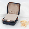 PU Leather Small Travel Portable Western Jewelry Case for Ring Pendant Earring Necklace Bracelet Organizer Storage Holder Boxes