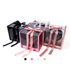 Transparent Acrylic Square Three-dimensional Heart Valentine's Day Surprise Flower Arrangement Gift Box with Drawer