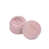 Custom Logo Pink Velvet Round Shape Wedding Ring Jewelry Packaging Gift Box with Foam Insert