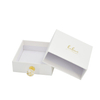 Custom Small Paper Cardboard Sliding Drawer Style Ring Necklace Earring Bracelet Jewelry Gift Packaging Box with Diamond Handle