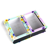 New Arrival Paper Book Shaped Magnetic Closure Cardboard Gift Box Cosmetic Gift Packaging Box with Clear PVC Window