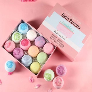 Cardboard Kraft Paper Folded Pink Shower Steamer Skin Care Bath Bombs Shipping Mailer Packaging Box