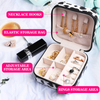 Travel Jewelery Case with Leopard Print Portable Small Travel Jewelry Organizer Box for Ring Earring Necklace Bracelet Organizer for Girls Women