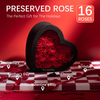 Custom Mother's Day Gift Forever Flower Heart Shape Luxury Preserved Roses Gift Eternal Rose Gift Box for Valentines Day