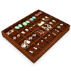 New Arrival Square Velvet Ring Earring Necklace Bracelet Jewelry Display Box for Velvet Stackable Jewelry Storage Organizer Tray