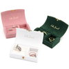 Small Portable Travel Jewelry Organizer Cases Velvet Jewelry Box For Rings Earrings Necklace Flip Lid Travel Jewelry Storage Box