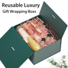 Magnetic Box Rigid Folding Paper Gift Box With Ribbon Apparel Wedding Dress Foldable Box