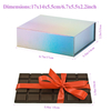 6.7x5.5x2.2 Inch Small Luxury Folding Jewelry Christmas Collapsible Paper Packaging Gift Box With Magnetic Closure Lid