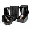 Creative LED Light Jewelry Necklace Bracelet Bracelet Packaging Box Proposal Ring Box Brushed Leather Jewelry Box