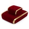 Custom Logo Sofa Shaped Velvet Ring Pendant Necklace Jewelry Box Jewelry Packaging Box Organizer