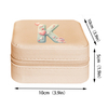 Factory Custom Logo Small Travel Jewelry Box Lady PU Leather Zipper Travel Jewelry Organizer Storage Box